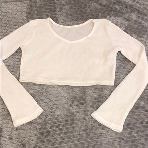 White crop top